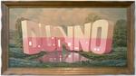Wayne White; DUNNO, 2013; acrylic on offset lithograph; 25 1/2 x 45 1/2 in.